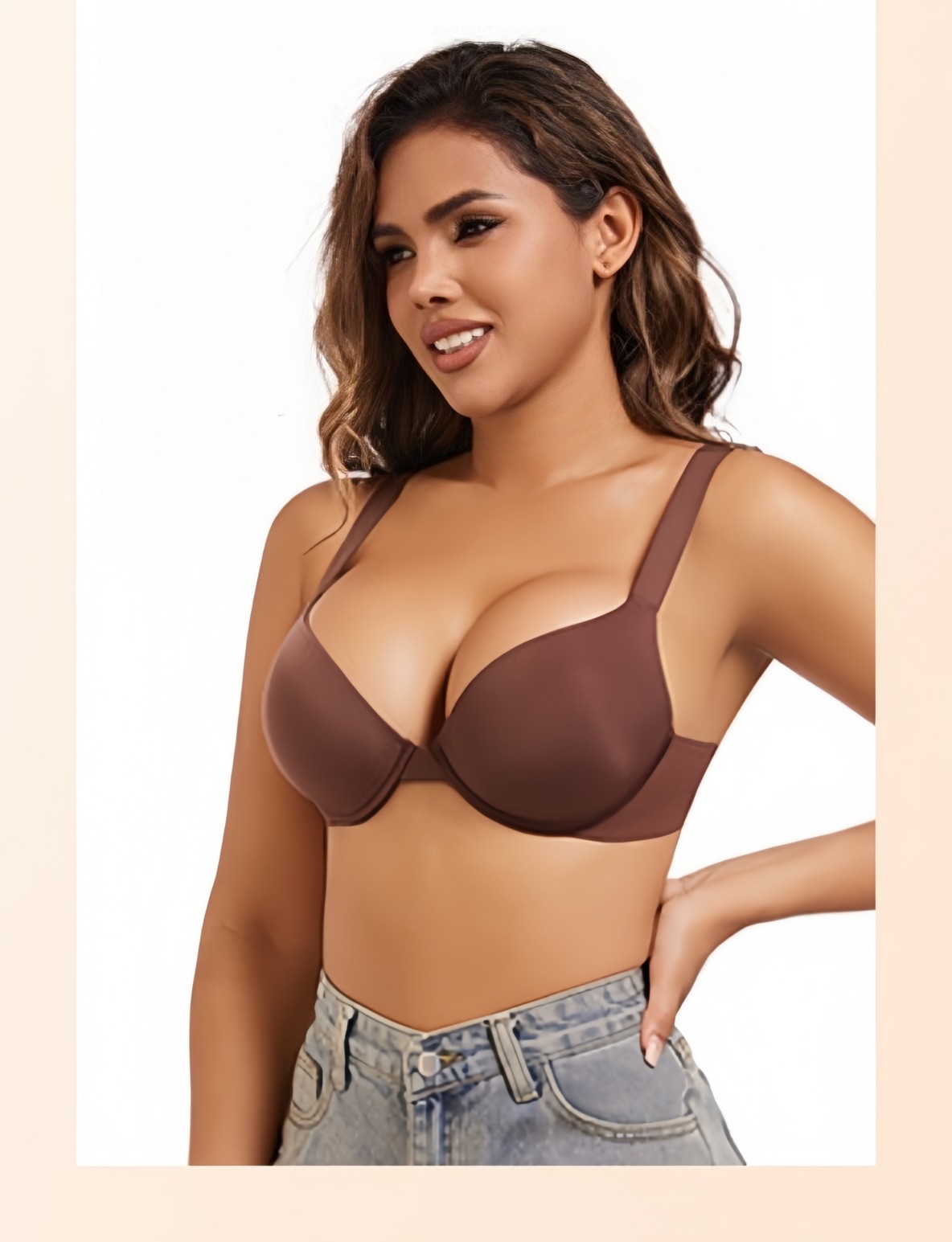 Womens Sexy Lace Bra Underwire Balconette Unlined Demi Sheer Plus Size Bra